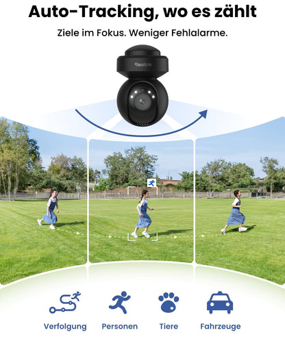 Reolink E1 Outdoor Pro 4K PTZ Überwachungskamera WLAN, Schwarz