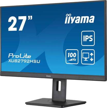 iiyama Prolite XUB2792HSU-B6 IPS Monitor – 27 Zoll Full-HD schwarz