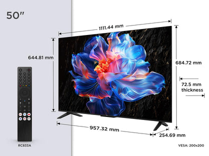 TCL 50V6C 4K HDR Smart TV - 50 Zoll Google TV Fernseher