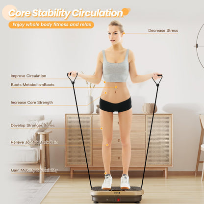 Dripex Vibrationsplatte 3D Trainingsgerät, 99 Stufen, Bluetooth