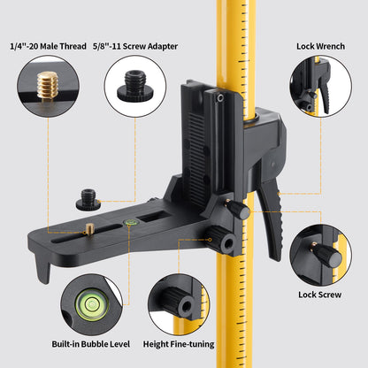 Firecore FLP370C Teleskopstange Stativ Laserhalterung 3.7m