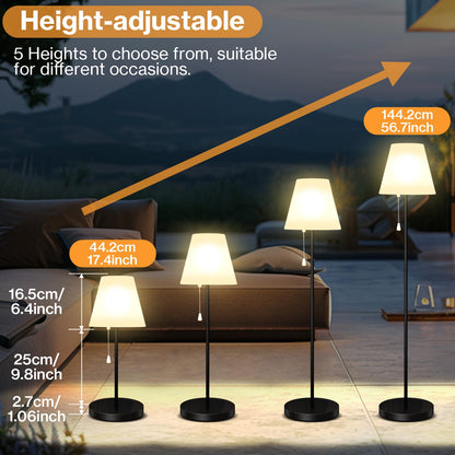Bawoo Solar Stehlampe Outdoor mit Lichtsensor, RGB, IP65