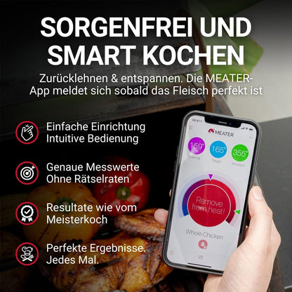 MEATER Plus smartes kabelloses Fleischthermometer – 50m Reichweite