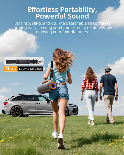 VUOPAX B48A Bluetooth Lautsprecher, 200 W, IP65, 24 h Akku