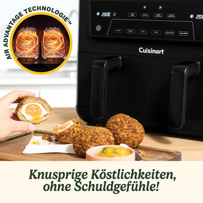 Cuisinart XXL Heissluftfritteuse 10.4 L, Zweizonen-Airfryer, PFAS-frei