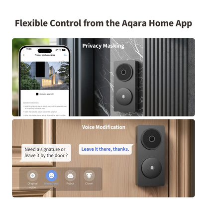 Aqara Smart Türklingel Kamera G410 mit Chime - 2K Matter Hub
