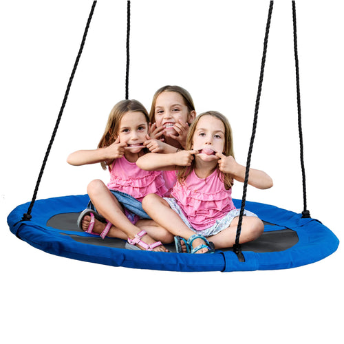 HAAGO Nestschaukel 110 cm, wetterfeste Tellerschaukel bis 180 kg
