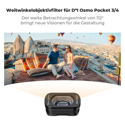 K&F CONCEPT FSD01 Magnetfilter-Set für DJI Osmo Pocket 3/4, 4-teilig