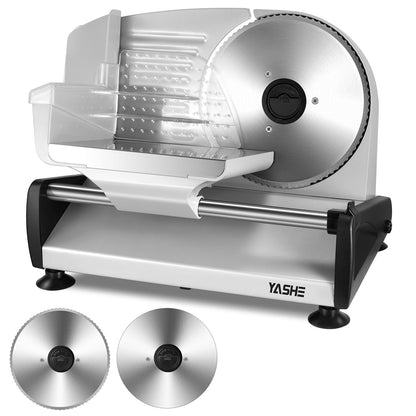 YASHE Allesschneider Elektrisch 250W, Schnittstärke 0–15 mm