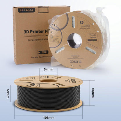 ELEGOO PLA+ Filament 1.75 mm, 4 kg, Orange/Gelb/Himmelblau/Meeresgrün