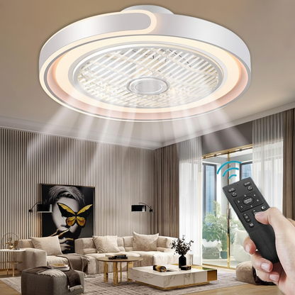 ACJK Deckenventilator mit LED Beleuchtung - Dimmbar, Fernbedienung