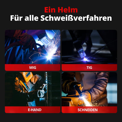 Harukiku LY500 Automatik-Schweisshelm True Color DIN 4/9-13
