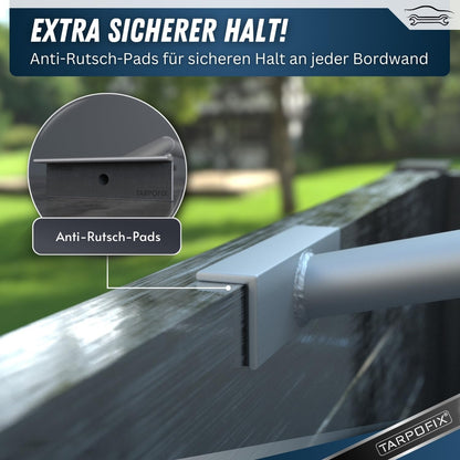 Tarpofix® Anhänger Flachplanenbügel Alu Teleskop 140-210 cm