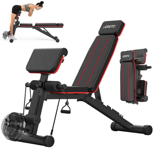 JOROTO Krafttraining Hantelbank verstellbar klappbar – Home Gym 350kg. Verstellbare, klappbare Hantelbank für Krafttraining im Homegym. 350kg.