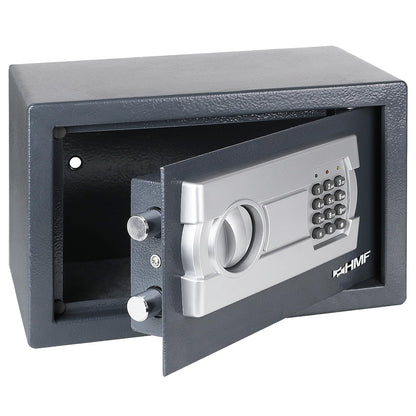 HMF Möbeltresor mit Zahlenschloss, Safe für DIN A5, Anthrazit, Stahlkorpus mit Zahlentastatur