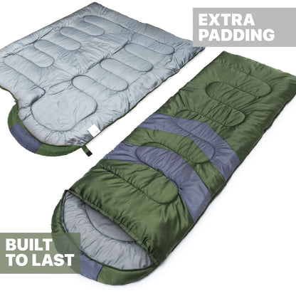 MalloMe Camping-Schlafsack für Erwachsene und Kinder