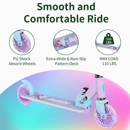 BELEEV V2 Kinder Scooter - Upgrade LED Leuchträder 3-12 J.
