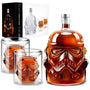 BEYOND MS Whisky Dekanter Set mit 2 Gläsern, 750 ml Karaffe aus Glas