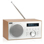 August MB420 DAB+/FM Radio - Bluetooth Küchenradio Radiowecker Holz. Rechteckig für DAB+/FM, Bluetooth, Weckfunktion.