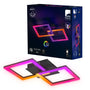 EGLO LED Deckenleuchte RGBIC mit Fernbedienung, Aluminium schwarz