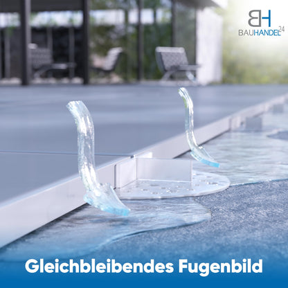 BH Bauhandel24 Fugenkreuze 3 mm für Terrassenplatten, 100 Stück