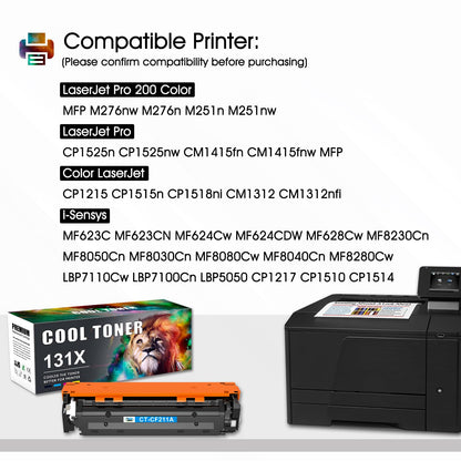 Cool Toner 131X 131A Toner kompatibel für HP LaserJet, 4er-Pack