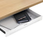 Desktronic Untertisch-Schublade Weiss, Schubladenbox aus Metall, Montage unter der Tischplatte
