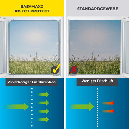 EASYmaxx Insect Protect Teleskop-Insektenschutzgitter Fenster, 4er-Set