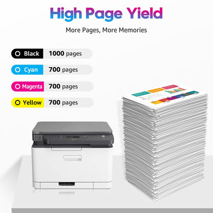 ONLYU 117A Toner Set kompatibel für HP Color Laser MFP 179fwg
