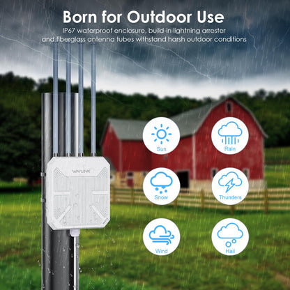 WAVLINK AX3000 WiFi6 Outdoor Access Point – Dual Band IP67