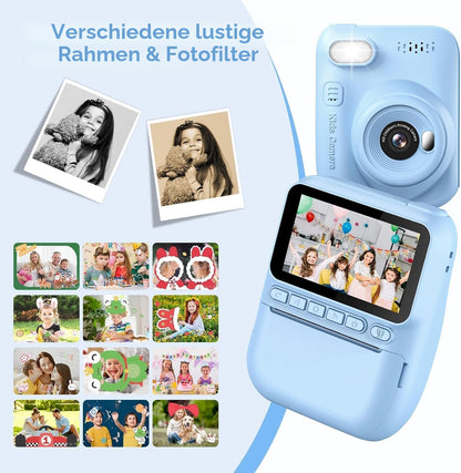 GREENKINDER H2 Sofortbildkamera für Kinder, 14 MP, 1080P, 32 GB