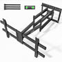monTEK Langarm 1080mm TV Wandhalterung - 43-90 Zoll, schwarze VESA-Metallhalterung mit Gelenkarm für Schwenk-, Neige- und Ausziehfunktion.