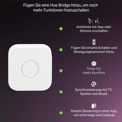 Philips Hue Essential GU10 LED Spot White & Color, 345 lm, 4er-Pack