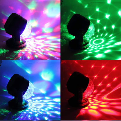 CATPOWER Mini-Discokugel LED-Partylicht mit Fernbedienung, 4er-Pack