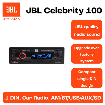JBL Celebrity 100 Autoradio 1-DIN mit Bluetooth, USB und SD