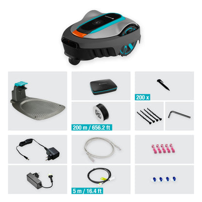 Gardena smart SILENO City 600 Mähroboter Set mit smart Gateway