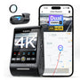 VIOFO A229 Pro 4K/2K Dual Dashcam - STARVIS 2, GPS, CPL. Kompakt, schwarz. Zeichnet Fahrten hochauflösend für Sicherheit auf.
