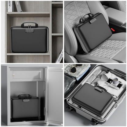 DocSafe Feuerfeste Dokumentenbox mit Schloss, 13 Fächer, A4