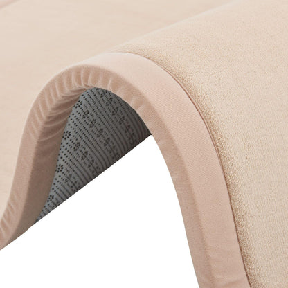 Juskys Krabbelmatte Spielmatte Samt 200x150 cm Beige