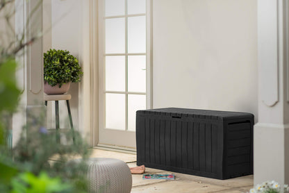 Keter Marvel Plus Wetterfeste Aufbewahrungsbox 270L Grau