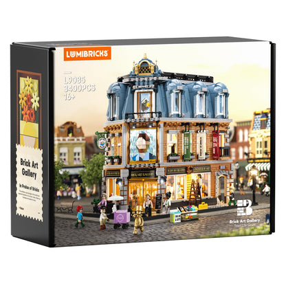 Lumibricks Klemmbausteine Kunstgalerie Eckhaus 3400 Teile L9085