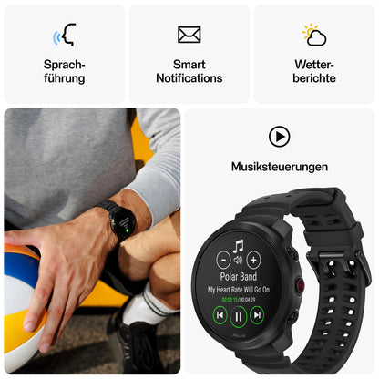 Polar Vantage M3 Multisport-Smartwatch mit AMOLED-Display und GPS