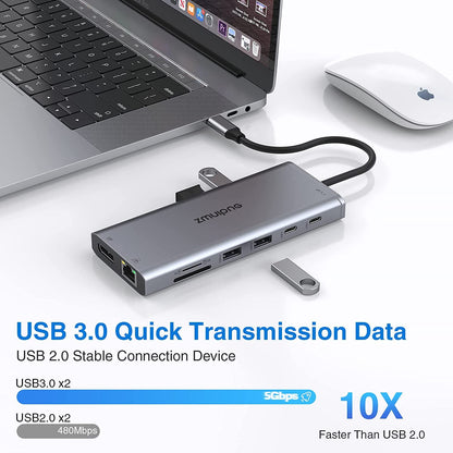 Universal Triple Display 14-in-1 USB C Docking Station 4K