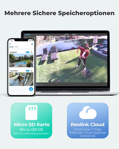 Reolink Argus PT 5MP PTZ WLAN Überwachungskamera mit Solarpanel