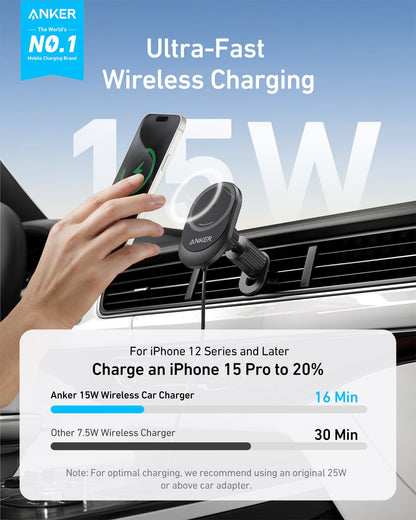 Anker MagGo 15W MagSafe Handyhalterung iPhone Auto Ladegerät