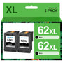 HALLOLUX 62XL Druckerpatronen Schwarz kompatibel für HP 62 (2er-Pack)