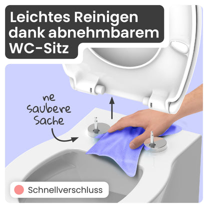instmaier Alma WC-Sitz mit Absenkautomatik - Oval, Weiss