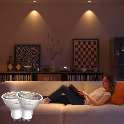 sailsco GU10 LED Leuchtmittel 1,9W 345lm 2700K warmweiss, 12 Stück