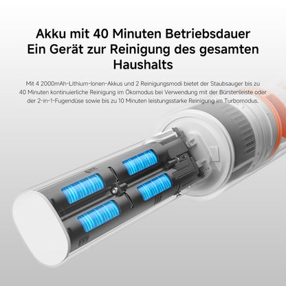 Xiaomi P30 kabelloser Staubsauger mit 22 kPa und 40 Min. Laufzeit