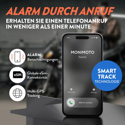 Monimoto 9 GPS-Tracker mit Alarm für Motorrad, Auto und Fahrrad